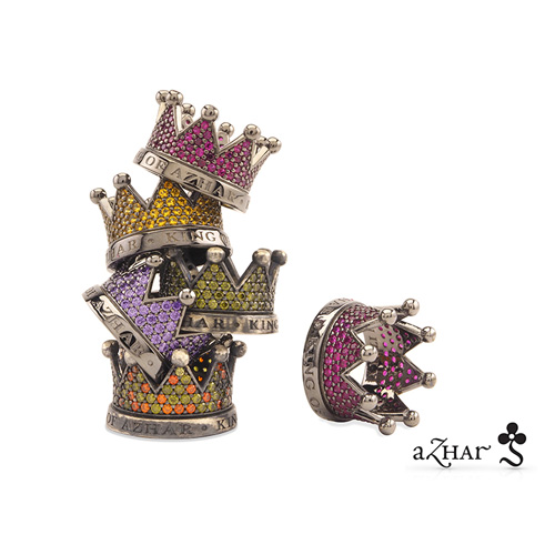 Anillo de plata corona Azahar